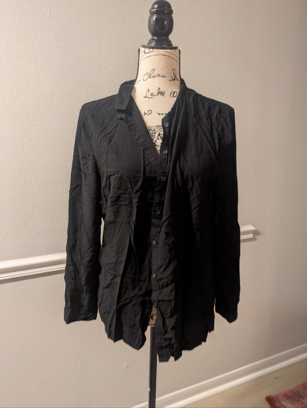 Button-Up Long Sleeve Top